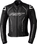 RST S1 CE JACKET BLACK/BLACK/WHITE LEATHER