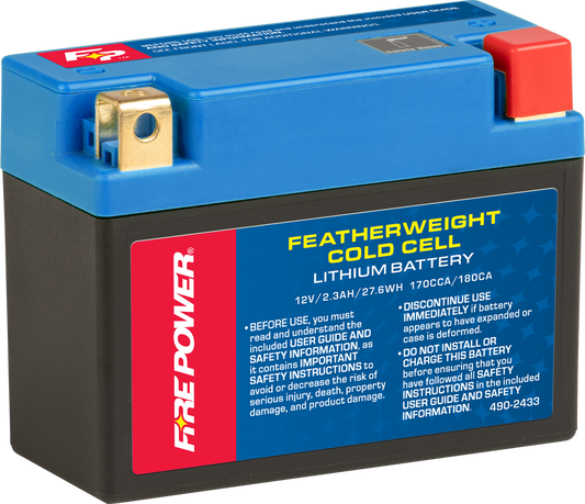 FIRE POWER FEATHERWEIGHT HJ12L-FPZ LITHIUM BATTERY 170 CCA 12V/27.6WH