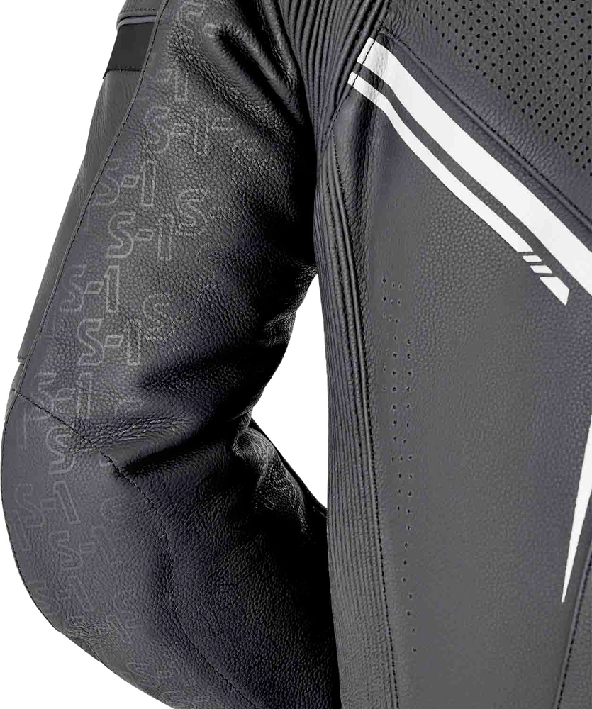 RST S1 D3O SUIT BLK/WHI LEATHER ONE PIECE SUIT