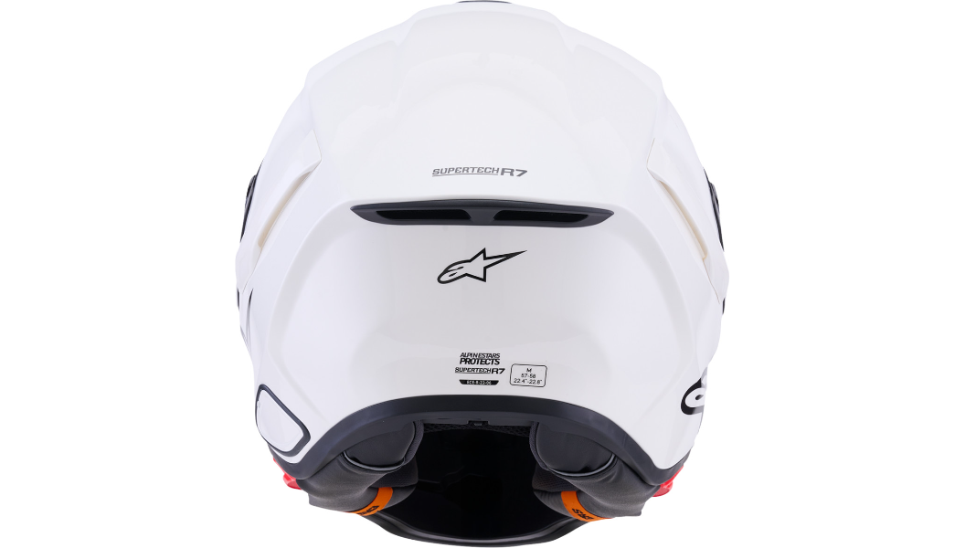 ALPINESTARS Supertech R7 Helmet - 22.06 - Solid - Gloss White