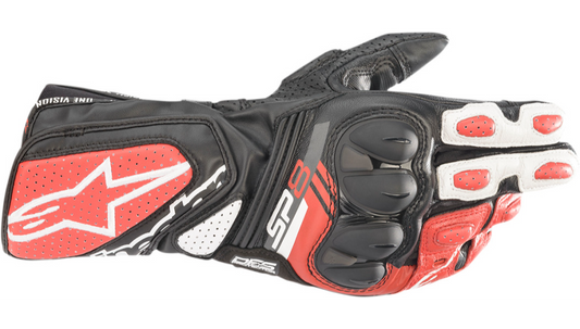 ALPINESTARS SP-8 V3 Gloves - Black/White/Bright Red