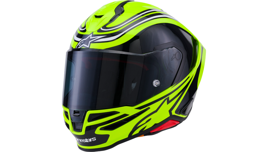 ALPINESTARS Supertech R7 Helmet - 22.06 - Zeal - Gloss Yellow Fluo/Black/White