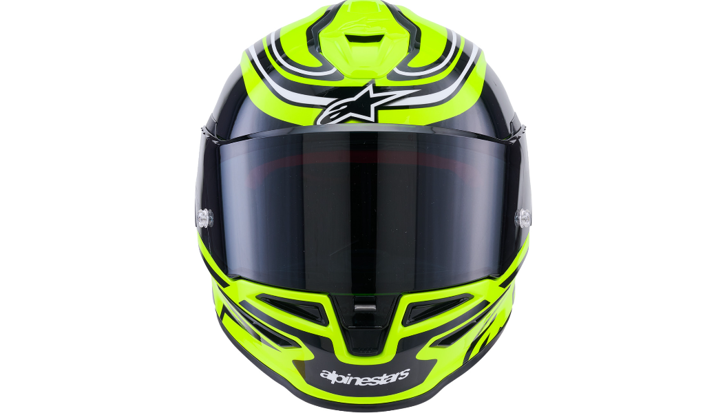 ALPINESTARS Supertech R7 Helmet - 22.06 - Zeal - Gloss Yellow Fluo/Black/White
