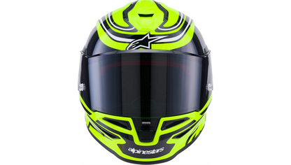 ALPINESTARS Supertech R7 Helmet - 22.06 - Zeal - Gloss Yellow Fluo/Black/White