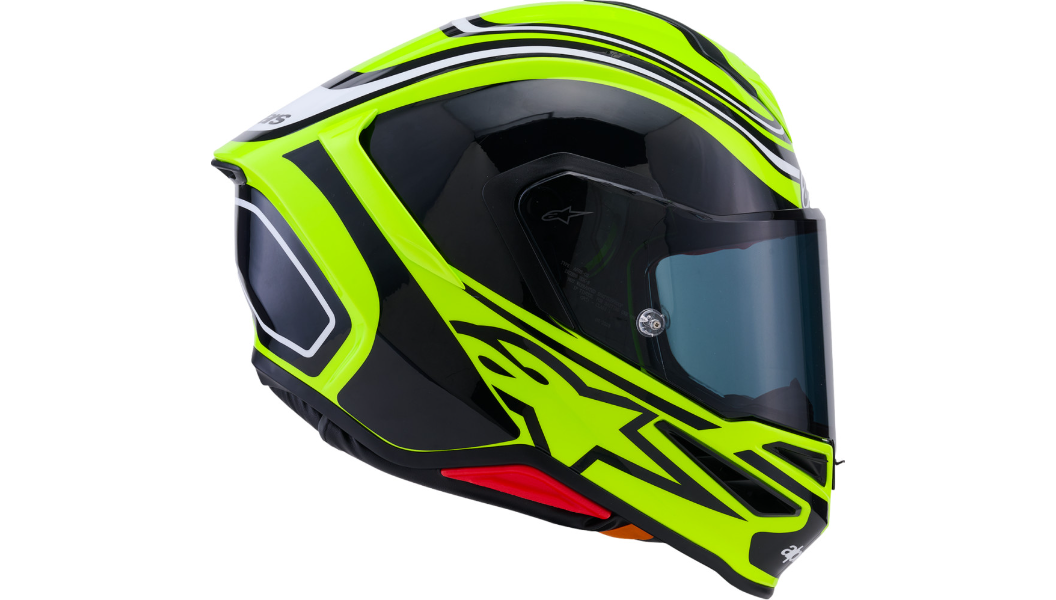 ALPINESTARS Supertech R7 Helmet - 22.06 - Zeal - Gloss Yellow Fluo/Black/White