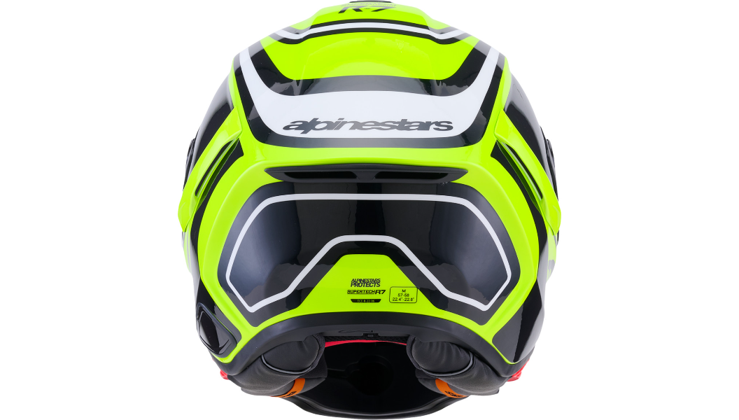 ALPINESTARS Supertech R7 Helmet - 22.06 - Zeal - Gloss Yellow Fluo/Black/White