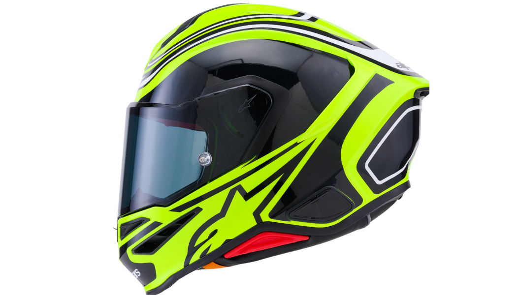 ALPINESTARS Supertech R7 Helmet - 22.06 - Zeal - Gloss Yellow Fluo/Black/White