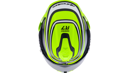 ALPINESTARS Supertech R7 Helmet - 22.06 - Zeal - Gloss Yellow Fluo/Black/White