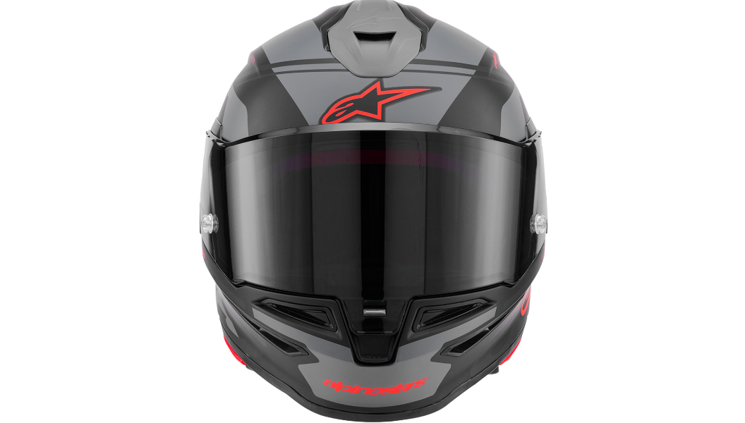 ALPINESTARS Supertech R7 Helmet - 22.06 - Solid - Matte Black/Gray/Red