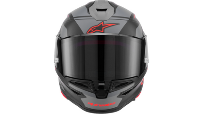 ALPINESTARS Supertech R7 Helmet - 22.06 - Solid - Matte Black/Gray/Red
