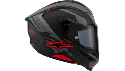 ALPINESTARS Supertech R7 Helmet - 22.06 - Solid - Matte Black/Gray/Red