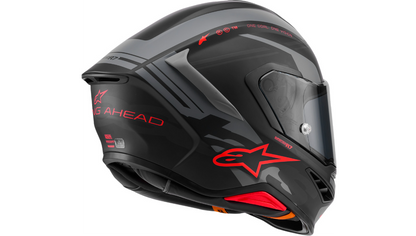 ALPINESTARS Supertech R7 Helmet - 22.06 - Solid - Matte Black/Gray/Red