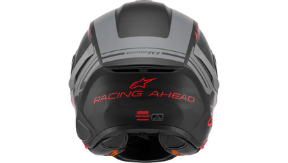 ALPINESTARS Supertech R7 Helmet - 22.06 - Solid - Matte Black/Gray/Red