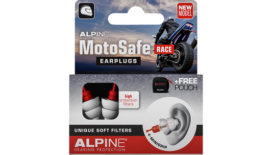 ALPINE MotoSafe Race Earplugs 111.23.111 Hearing Protection