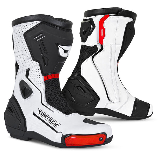 Cortech Revo RR Air Boot - White/Black/Red